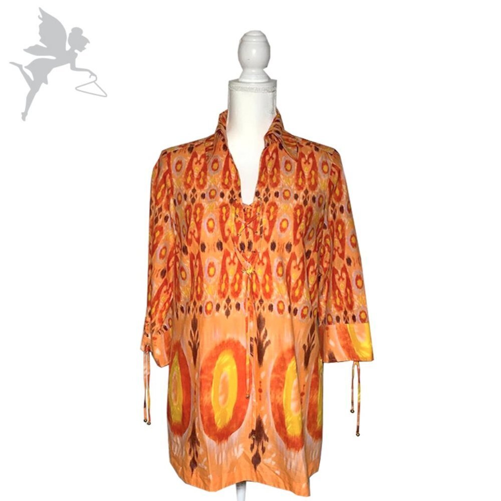 BELLA PELLE Ikat Cover Up Tunic